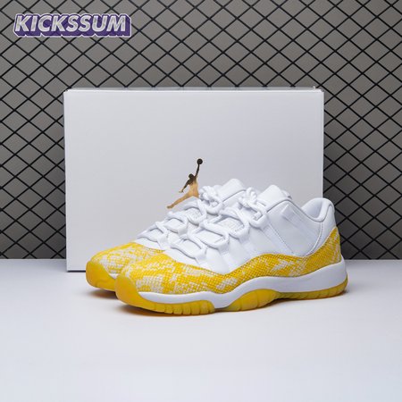 Jordan 11 Retro Low Tour Yellow Snakeskin AH7860-107 Women's