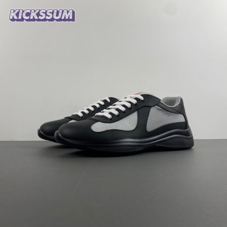 Prada America's Cup Black Silver Sneakers