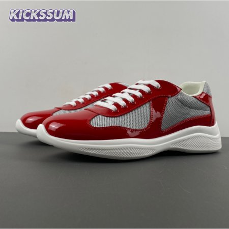 Prada America's Cup Red Sneakers