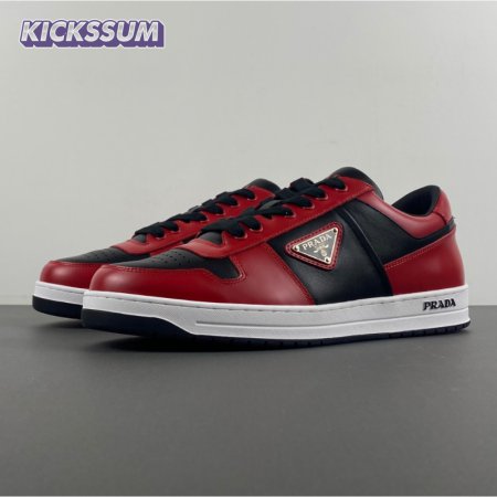 Prada Low Top Sneakers Red Black