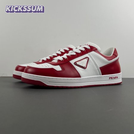Prada Low Top Sneakers Red White