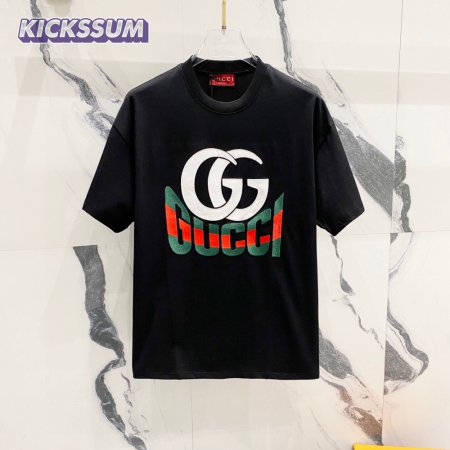 GUCCI LOGO Letter Print T-Shirt Black