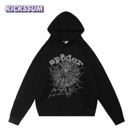 Sp5der Hoodies Black