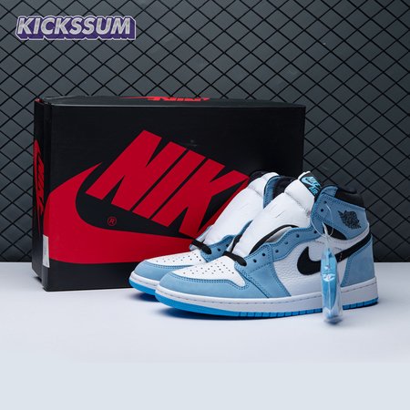 Jordan 1 Retro High White University Blue Black Unisex