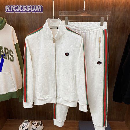 Gucci Stand Collar Casual Suit