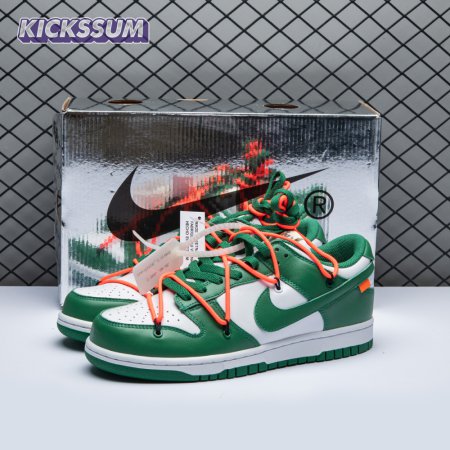 Off-White x Dunk Low 'Pine Green' Unisex