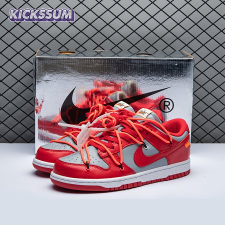 Off-White x Dunk Low 'University Red' Men's