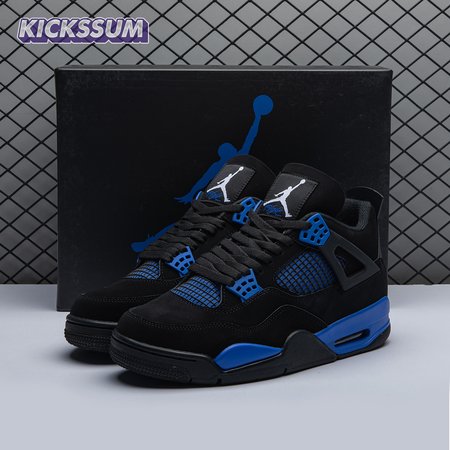 Jordan 4 Retro Black Blue Men's