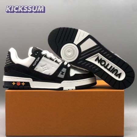 Black White Trainer Sneakers