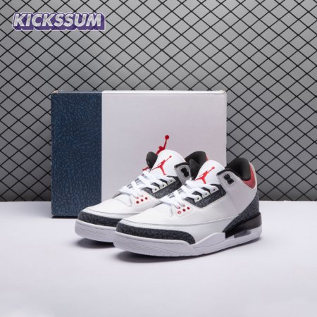Air Jordan 3 Retro Denim SE 'Fire Red' Men's