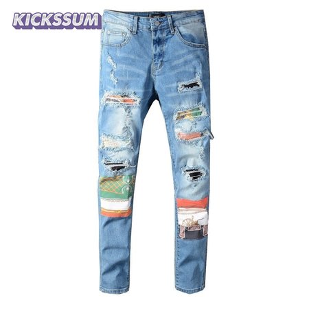 Amiri Design Jeans Blue