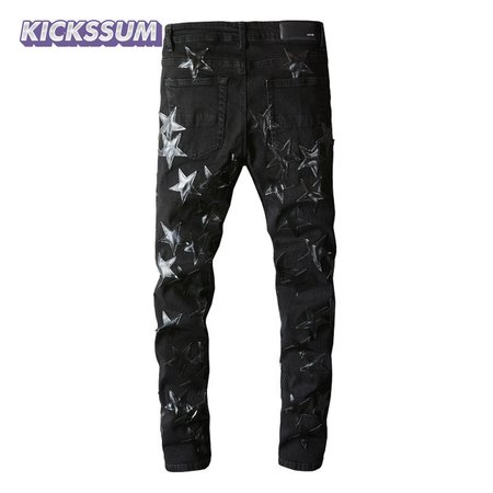 Amiri Stars Jeans Black