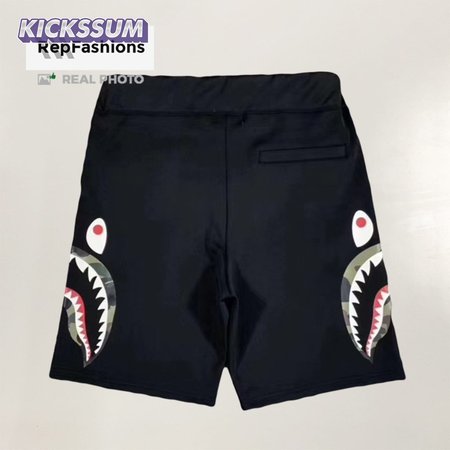 Bape Side Shark Sweat Shorts