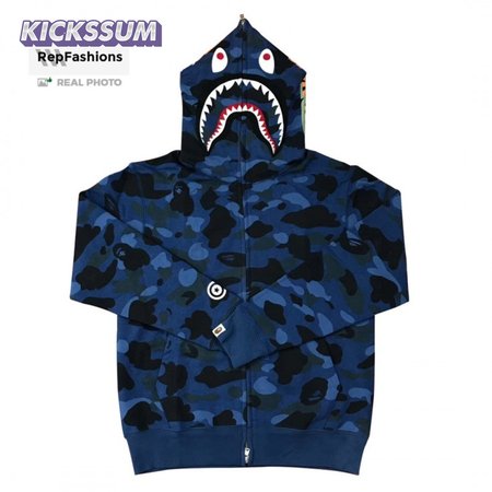 Bape Color Camo Shark Sweater Hoodie