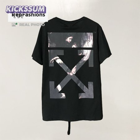 Off White Caravaggio Diag Arrow Tee