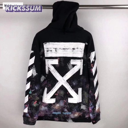 Off White Galaxy Brushed Hoodie