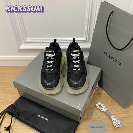 BALENCIAGA MEN'S TRIPLE S SNEAKER CLEAR SOLE - BB200