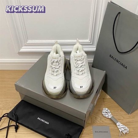BALENCIAGA MEN'S TRIPLE S SNEAKER CLEAR SOLE - BB192
