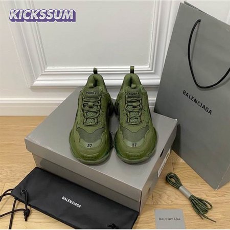 BALENCIAGA MEN'S TRIPLE S SNEAKER CLEAR SOLE - BB188