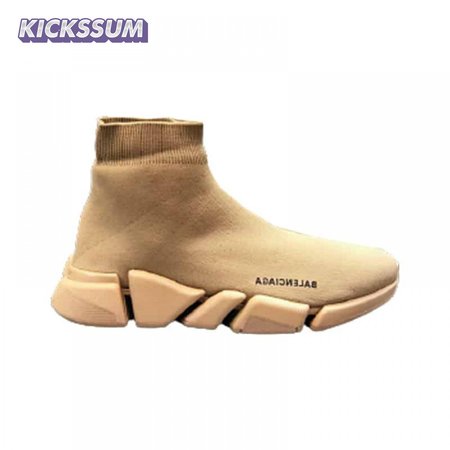 BALENCIAGA MEN'S SPEED 2.0 SNEAKER IN BEIGE - BB153