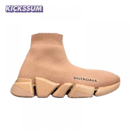 BALENCIAGA MEN'S SPEED 2.0 SNEAKER IN BEGIE - BB141