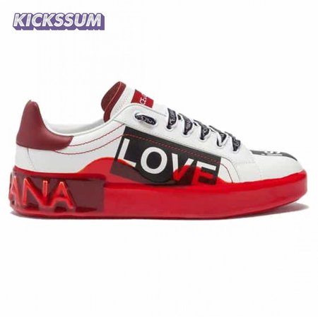 DOLCE & GABBANA PORTOFINO MELT SNEAKERS IN PRINTED NAPPA CALFSKIN - DG16