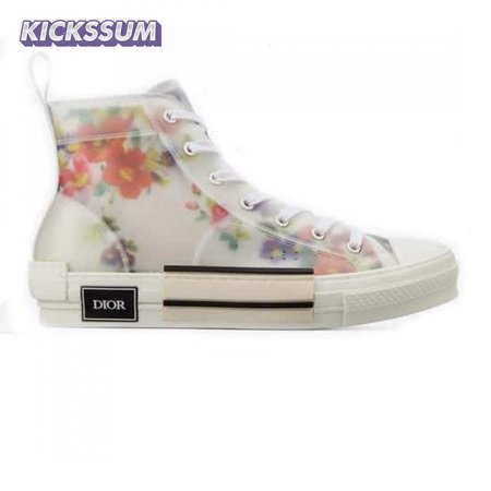 DIOR FLOWERS TECHNICAL CANVAS "B23" HIGH-TOP SNEAKER - CD12
