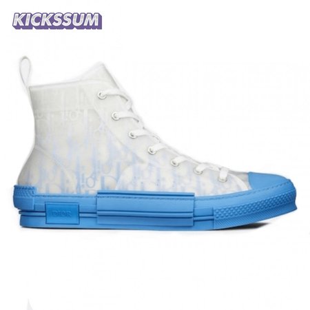 B23 HIGH-TOP SNEAKER WITH GRADIENT BLUE DIOR OBLIQUE CANVAS
