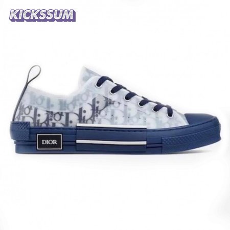 DIOR B23 LOW-TOP SNEAKER IN BLUE DIOR OBLIQUE - CD28