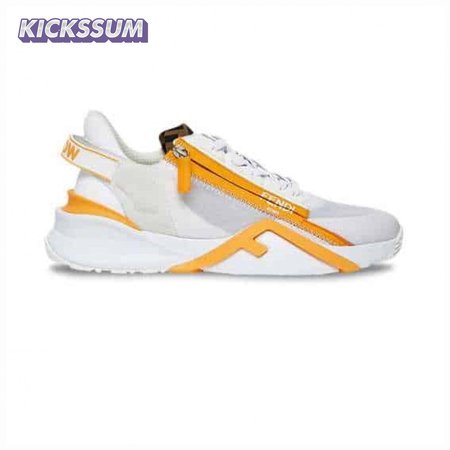 FENDI CHUNKY LACE-UP TRAINERS YELLOW - FD20