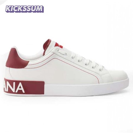 DOLCE & GABBANA CALFSKIN NAPPA PORTOFINO SNEAKERS - DG14