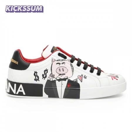 DOLCE & GABBANA PORTOFINO PADRINO PIG SNEAKERS - DG27