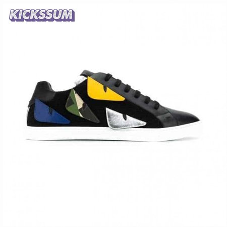 FENDI MONSTER EYES LOW-TOP TRAINERS SNEAKERS - FD05