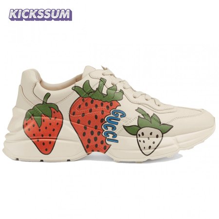 GUCCI RHYTON SNEAKER WITH STRAWBERRY