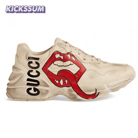 GUCCI RHYTON SNEAKER WITH MOUTH PRINT