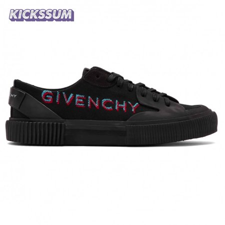 GIVENCHY BLACK SIGNATURE LIGHT TENNIS SNEAKER - GVC42