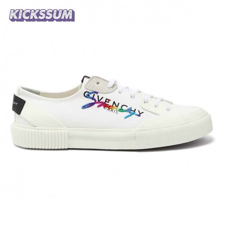 GIVENCHY TENNIS LOGO-EMBROIDERED SNEAKER - GVC39
