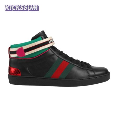 GUCCI STRIPE ACE HIGH-TOP SNEAKER - GC50