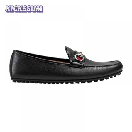 GUCCI GUCCI LEATHER DRIVER WITH WEB - LDG010