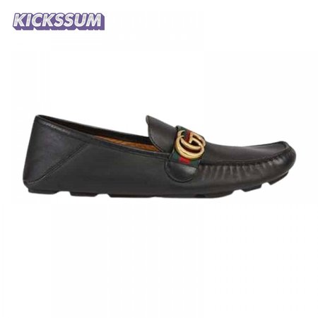 GUCCI LEATHER DRIVER WITH WEB - LDG005