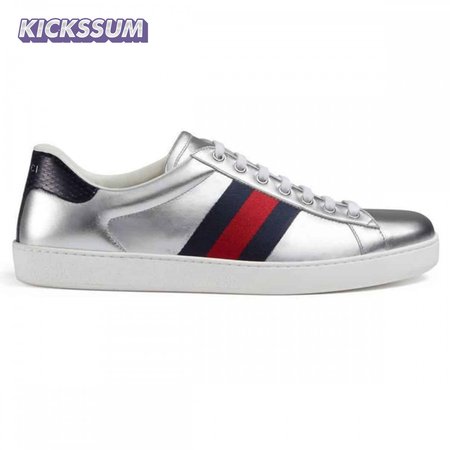 GUCCI ACE SLIVER SNEAKER - GC39
