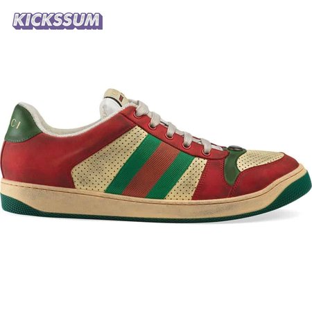 GUCCI SCREENER LEATHER SNEAKER - GC52
