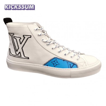 tattoo high top white sneaker - 76