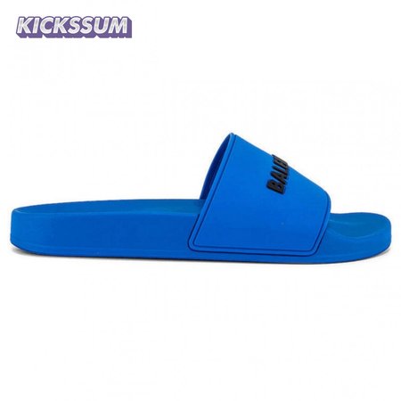 BALENCIAGA RUBBER LOGO POOL SLIDE SANDALS - BBS1